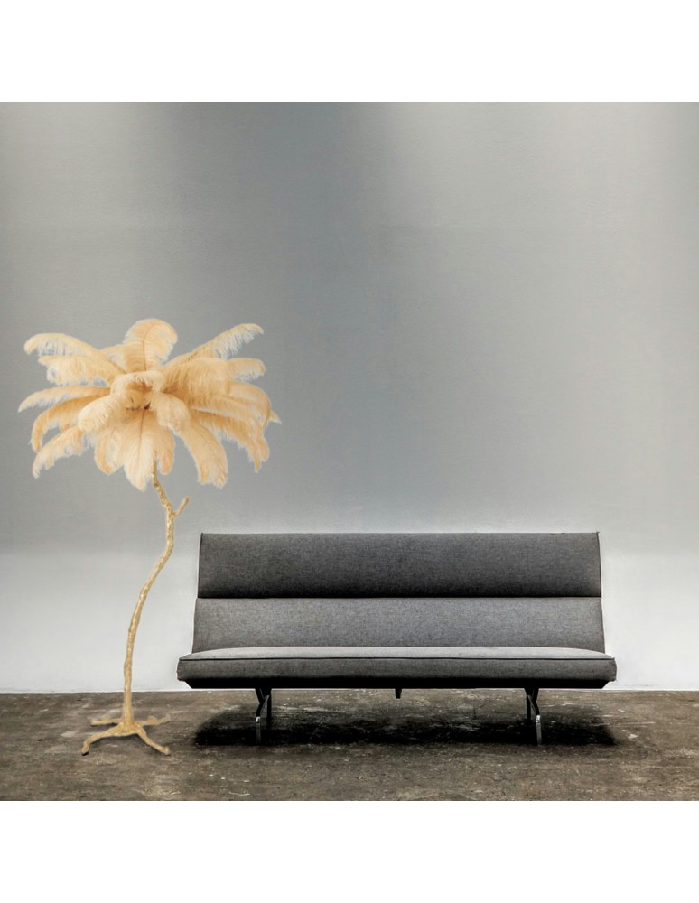 Designer pendant lamps -  Step Into Design EMU feather pendant lamp beige 100 cm ST-DN127 beige - product kolory-swiatla.pl 9