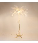 Designer floor lamps -  Step Into Design Floor lamp EMU feather white 170 cm ST-DN127-F white - product 3