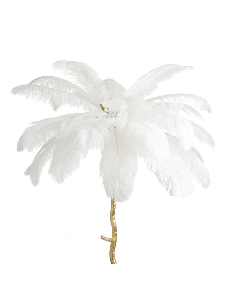 Designer floor lamps -  Step Into Design Floor lamp EMU feather white 170 cm ST-DN127-F white - product kolory-swiatla.pl 5