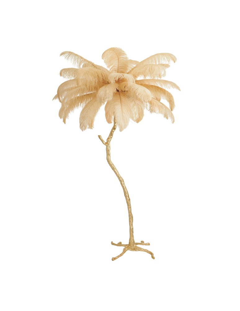 Designer floor lamps -  Step Into Design EMU floor lamp feather beige 150 cm ST-DN128-F beige - product kolory-swiatla.pl 2