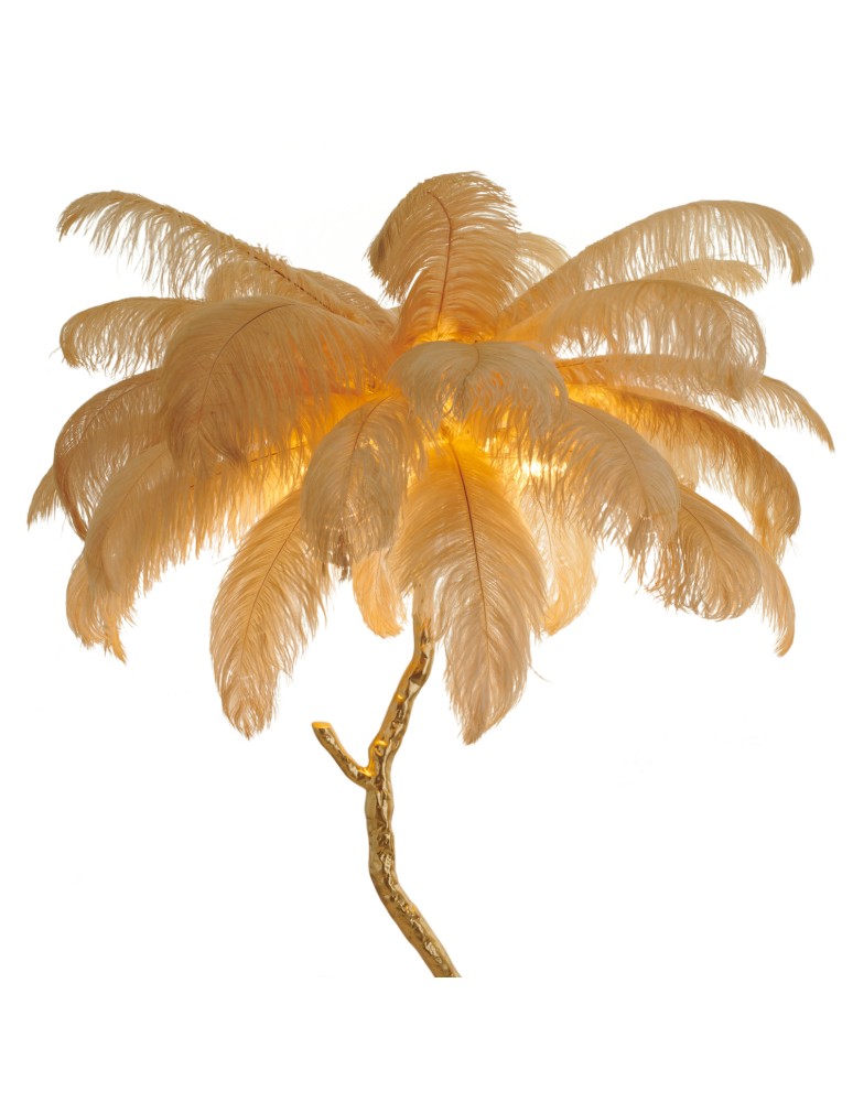 Designer floor lamps -  Step Into Design EMU floor lamp feather beige 150 cm ST-DN128-F beige - product kolory-swiatla.pl 3