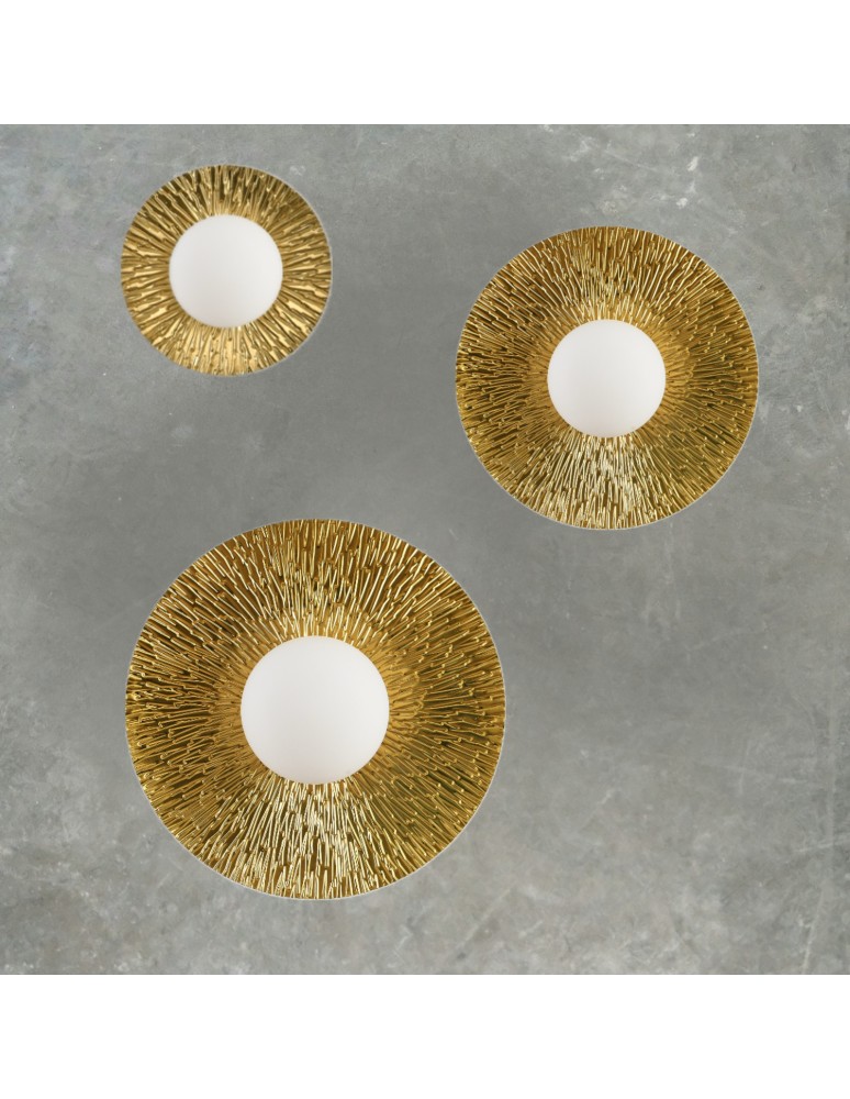 Designer wall lamps -  Step Into Design SUN S gold 20 cm wall lamp ST-FB230946-D20 - product kolory-swiatla.pl 5