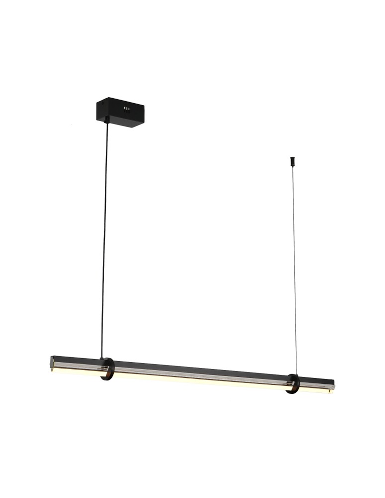 Pendant lamps over the island -  Step Into Design LOVELY LED pendant lamp black 100 cm ST-DN1620-100 BLACK - product kolory-swiatla.pl 3