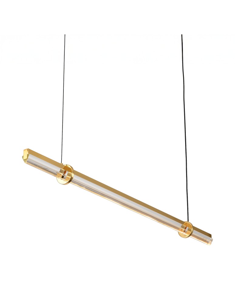 Pendant lamps over the island -  Step Into Design LOVELY LED pendant lamp gold 100 cm ST-DN1620-100 GOLD - product kolory-swiatla.pl 4