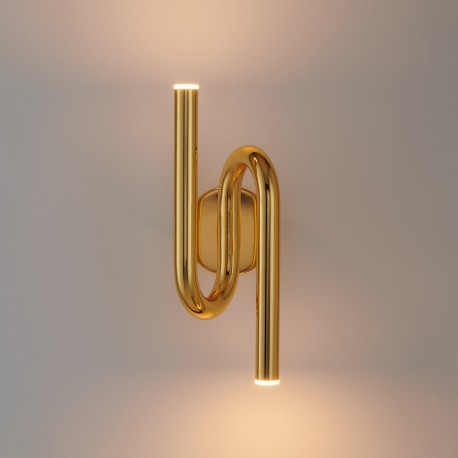  Step Into Design Lampa ścienna MYK LED złota 38 cm DB4062 GOLD