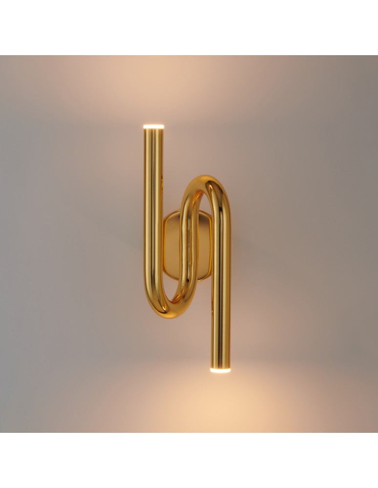 Designer wall lamps -  Step Into Design MYK LED wall lamp gold 38 cm DB4062 GOLD - product kolory-swiatla.pl 7