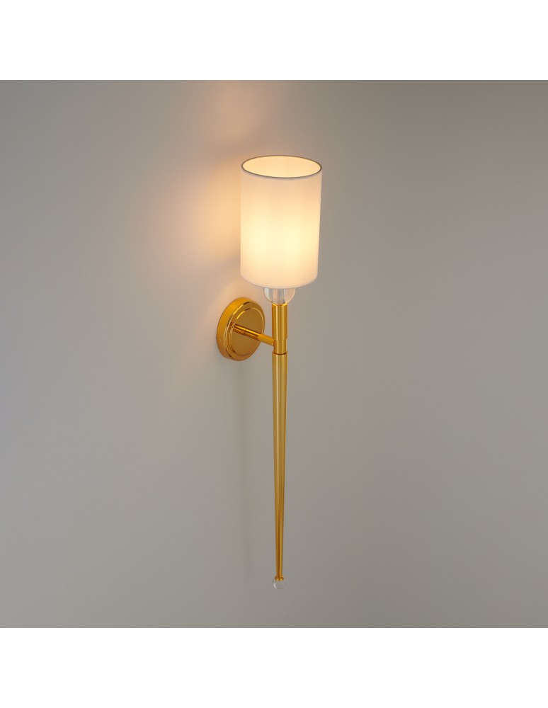 Wall lamps with lampshade -  Step Into Design DAMA gold 92 cm wall lamp ST-8436 AGB-CE GOLD - product kolory-swiatla.pl 9