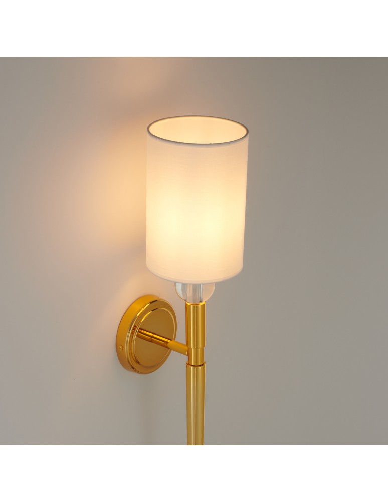 Wall lamps with lampshade -  Step Into Design DAMA gold 92 cm wall lamp ST-8436 AGB-CE GOLD - product kolory-swiatla.pl 16