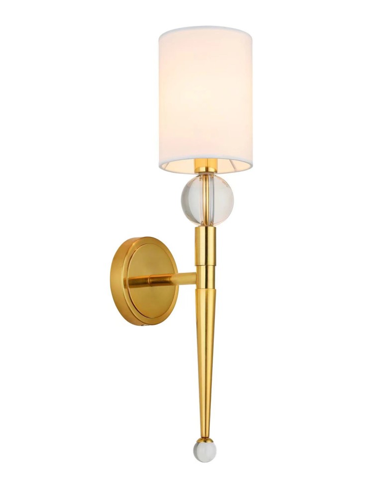 Wall lamps with lampshade -  Step Into Design DAMA gold wall lamp 52 cm ST-8421 AGB-CE GOLD - product kolory-swiatla.pl 3