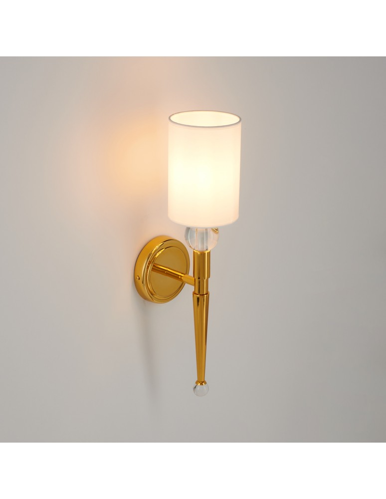 Wall lamps with lampshade -  Step Into Design DAMA gold wall lamp 52 cm ST-8421 AGB-CE GOLD - product kolory-swiatla.pl 5