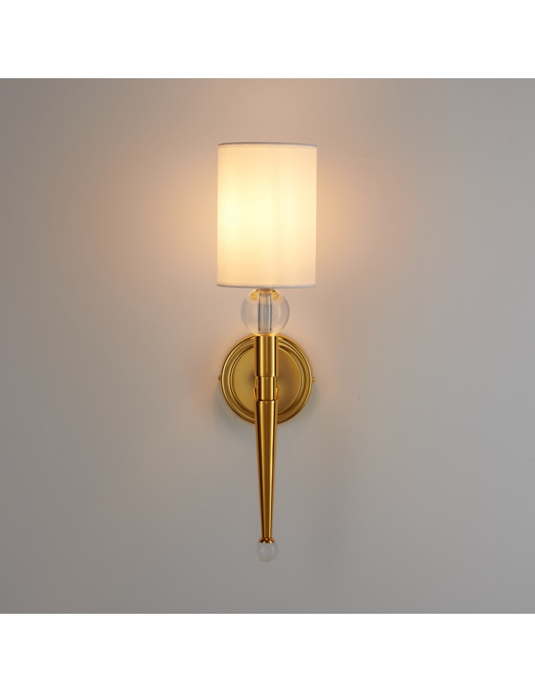 Wall lamps with lampshade -  Step Into Design DAMA gold wall lamp 52 cm ST-8421 AGB-CE GOLD - product kolory-swiatla.pl 7