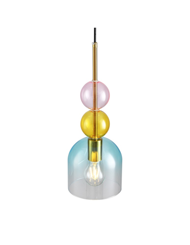 Designer pendant lamps -  Step Into Design PASTELLO BLUE colored pendant lamp 15 cm ST-DN345A. - product kolory-swiatla.pl 1