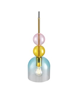  Step Into Design Lampa wisząca PASTELLO BLUE kolorowa 15 cm ST-DN345A