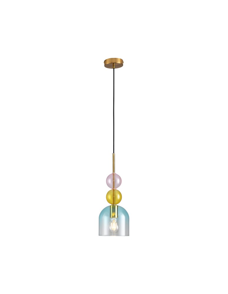 Designer pendant lamps -  Step Into Design PASTELLO BLUE colored pendant lamp 15 cm ST-DN345A. - product kolory-swiatla.pl 2