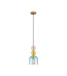 Designer pendant lamps -  Step Into Design PASTELLO BLUE colored pendant lamp 15 cm ST-DN345A. - product 3