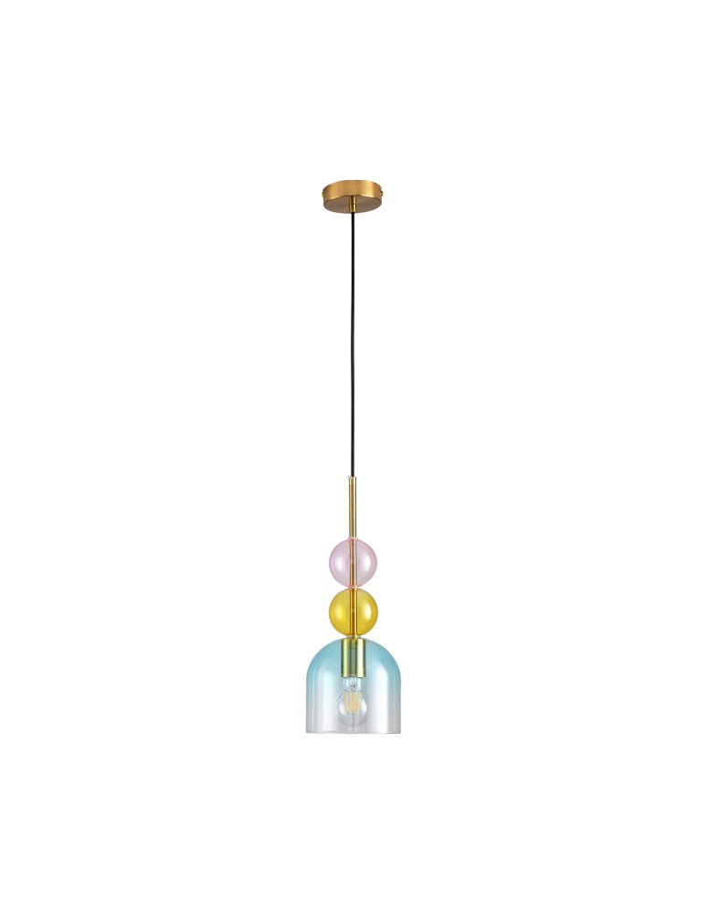 Designer pendant lamps -  Step Into Design PASTELLO BLUE colored pendant lamp 15 cm ST-DN345A. - product kolory-swiatla.pl 3