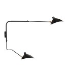 Cantilever wall lamps -  Step Into Design CRANE-2W S wall lamp black 110 cm W8702-S. - product 1