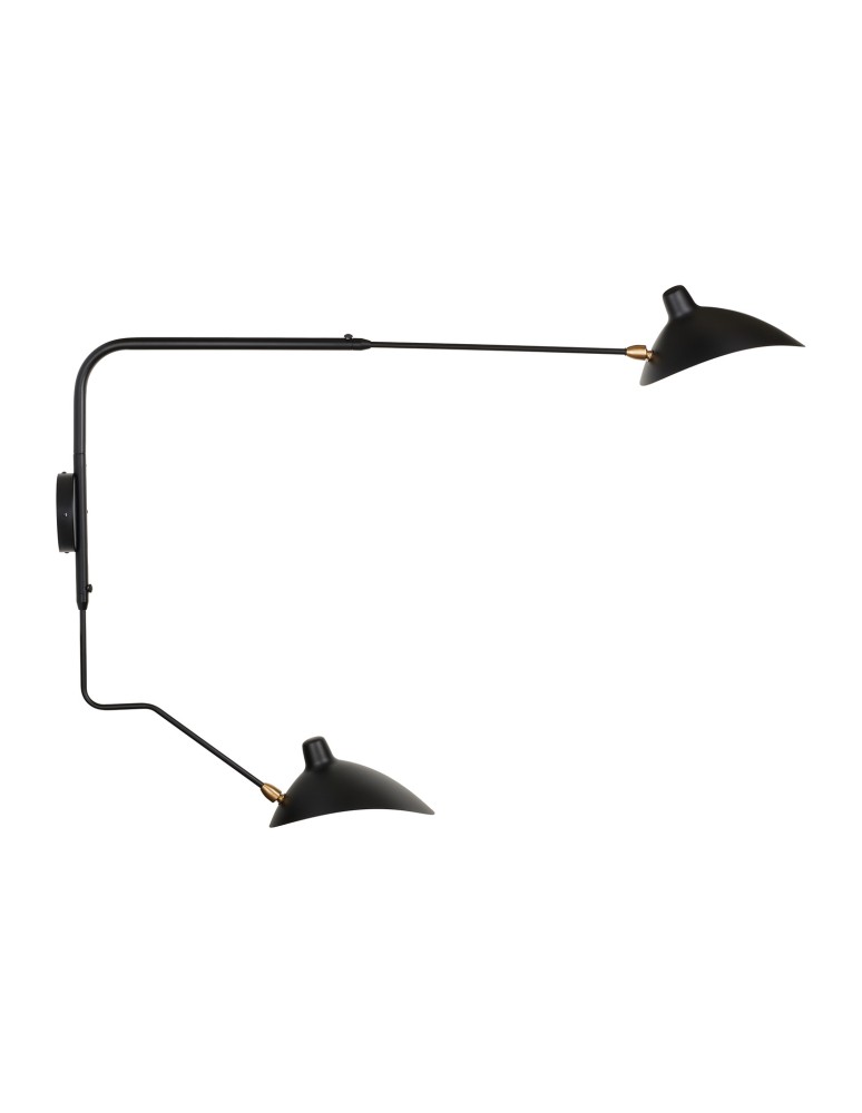Cantilever wall lamps -  Step Into Design CRANE-2W S wall lamp black 110 cm W8702-S. - product kolory-swiatla.pl 1