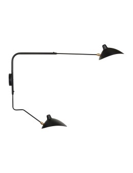  Step Into Design Lampa ścienna CRANE-2W S czarna 110 cm W8702-S