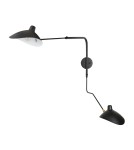 Cantilever wall lamps -  Step Into Design CRANE-2W S wall lamp black 110 cm W8702-S. - product 2