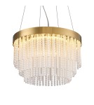 Glamour pendant lamps -  Step Into Design GLORIA LED crystal pendant lamp gold 40 cm ST-DL8510 - product 1