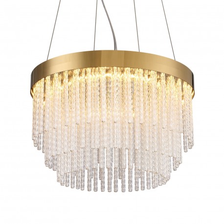  Step Into Design Lampa wisząca GLORIA LED kryształowa złota 40 cm ST-DL8510