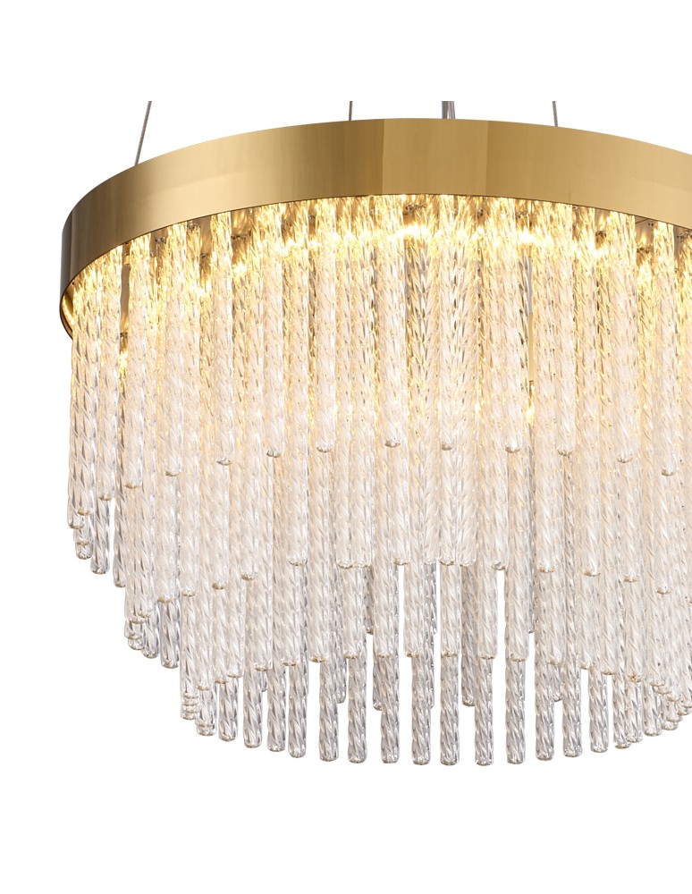 Glamour pendant lamps -  Step Into Design GLORIA LED crystal pendant lamp gold 40 cm ST-DL8510 - product kolory-swiatla.pl 3
