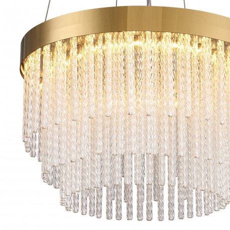  Step Into Design Lampa wisząca GLORIA LED kryształowa złota 40 cm ST-DL8510