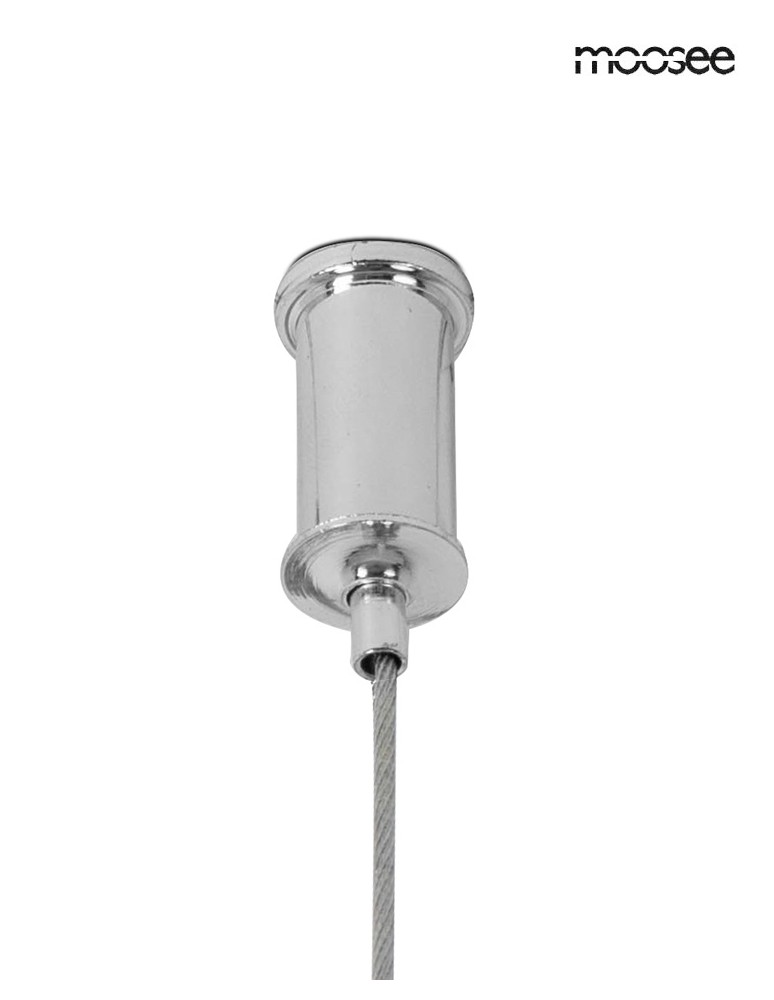 Designer pendant lamps - MOOSEE LASSO 200 Smart silver pendant lamp (MSE15011004401) - product kolory-swiatla.pl 3