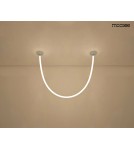 Designer pendant lamps - MOOSEE LASSO 200 Smart silver pendant lamp (MSE15011004401) - product 5