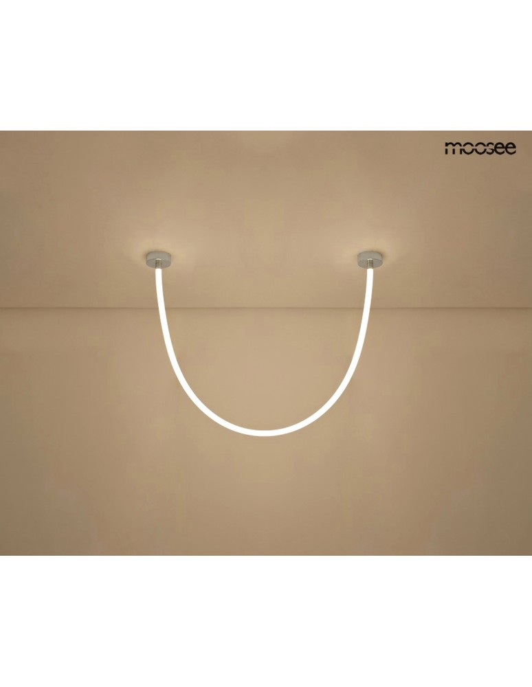Designer pendant lamps - MOOSEE LASSO 200 Smart silver pendant lamp (MSE15011004401) - product kolory-swiatla.pl 5