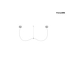 Designer pendant lamps - MOOSEE LASSO 200 Smart silver pendant lamp (MSE15011004401) - product 6