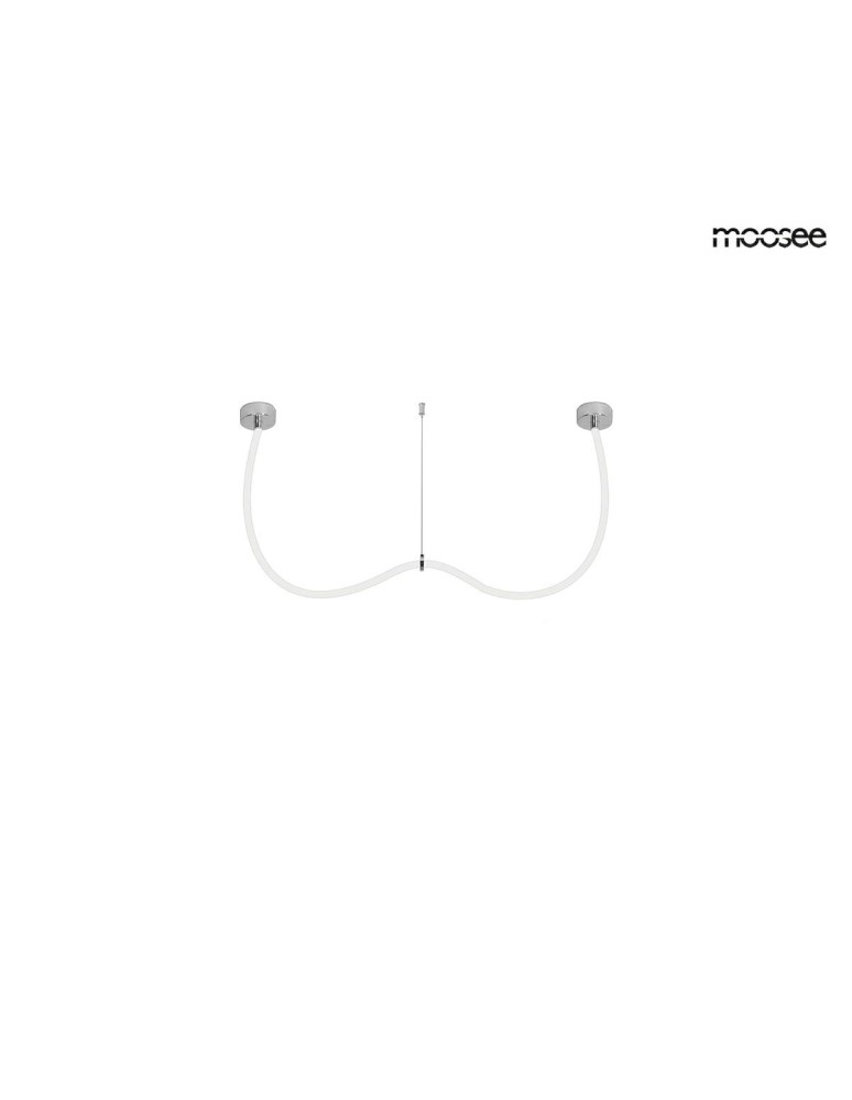 Designer pendant lamps - MOOSEE LASSO 200 Smart silver pendant lamp (MSE15011004401) - product kolory-swiatla.pl 6