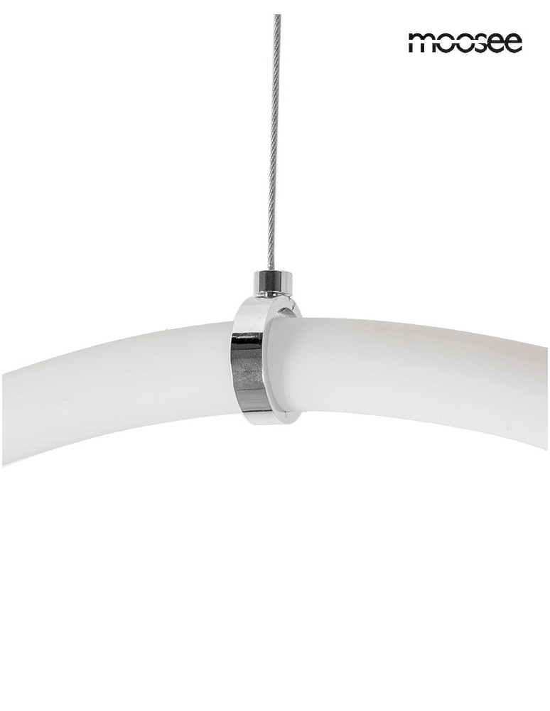 Designer pendant lamps - MOOSEE LASSO 400 Smart silver pendant lamp (MSE15011004421) - product kolory-swiatla.pl 2