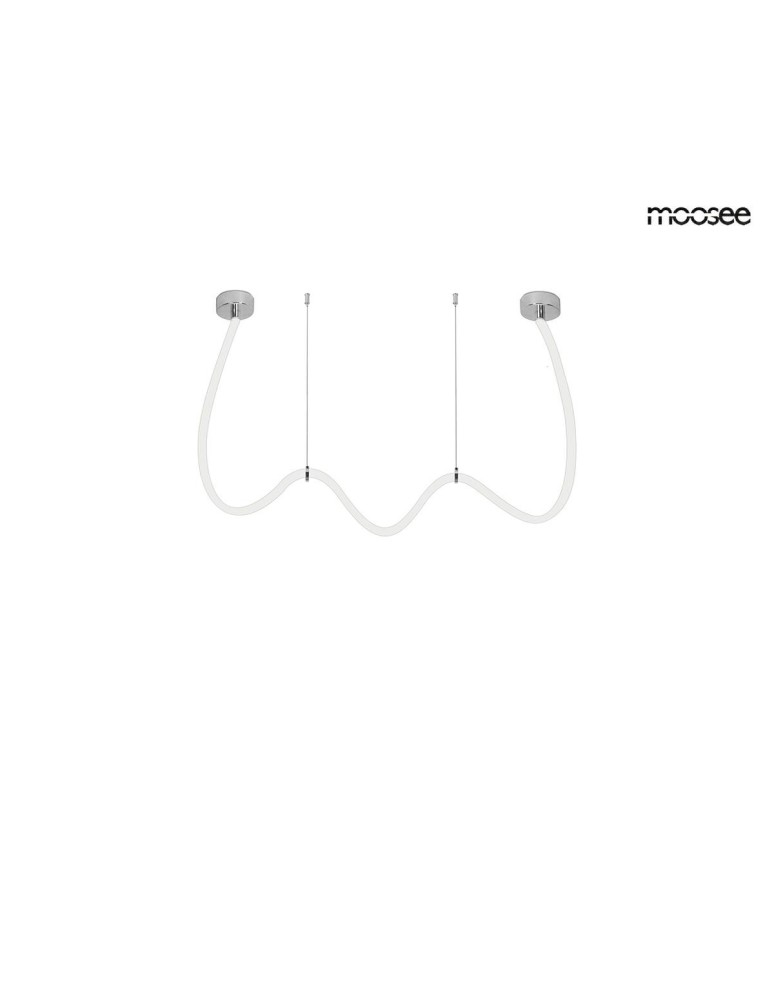 Designer pendant lamps - MOOSEE LASSO 400 Smart silver pendant lamp (MSE15011004421) - product kolory-swiatla.pl 5