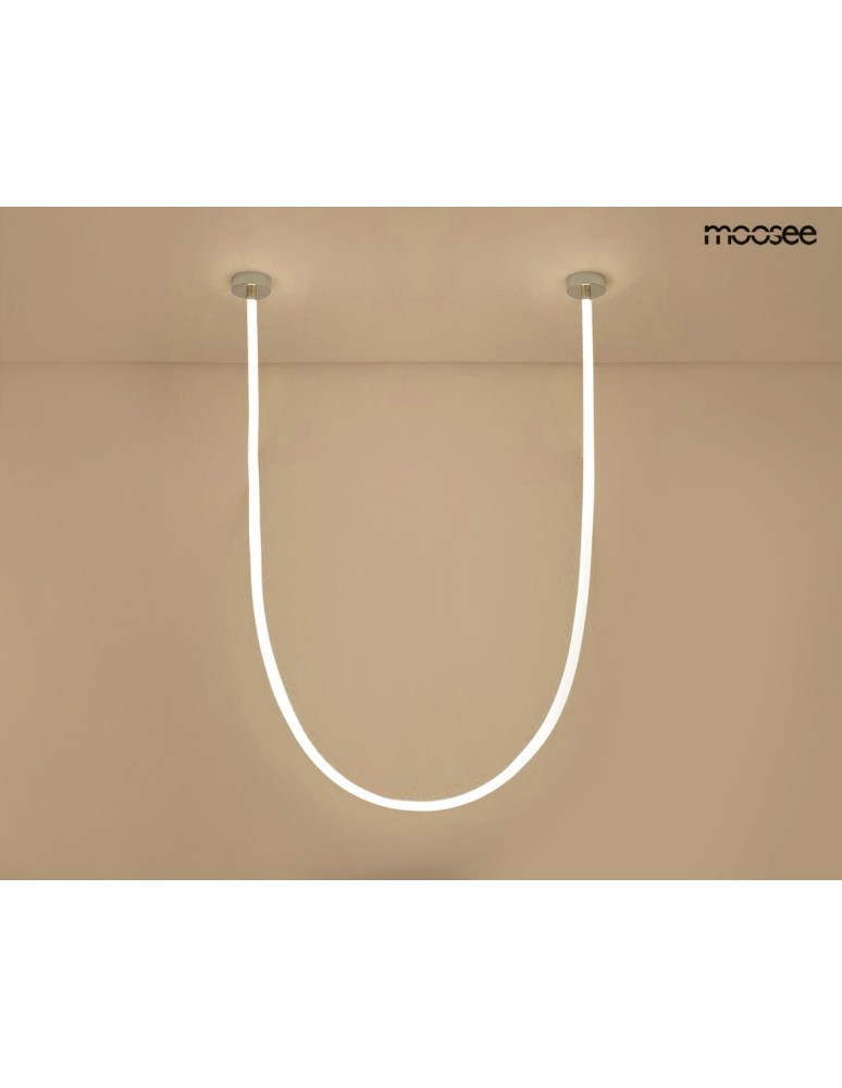 Designer pendant lamps - MOOSEE LASSO 500 Smart silver pendant lamp (MSE15011004431) - product kolory-swiatla.pl 5