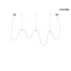 MOOSEE lampa wisząca LASSO 500 Smart srebrna (MSE15011004431)