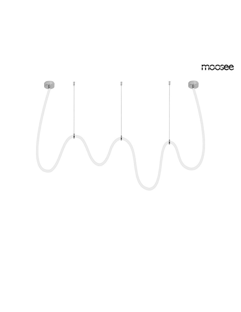 Designer pendant lamps - MOOSEE LASSO 500 Smart silver pendant lamp (MSE15011004431) - product kolory-swiatla.pl 6
