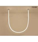 Designer pendant lamps - MOOSEE LASSO 800 Smart silver pendant lamp (MSE15011004951) - product 5