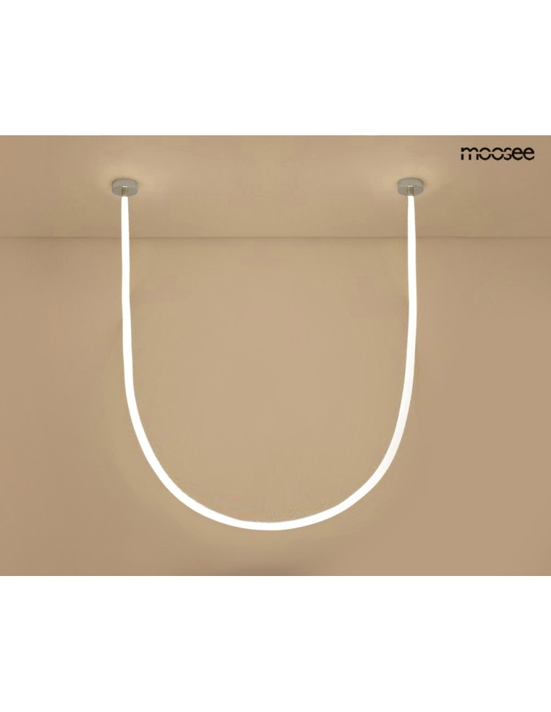 Designer pendant lamps - MOOSEE LASSO 800 Smart silver pendant lamp (MSE15011004951) - product kolory-swiatla.pl 5