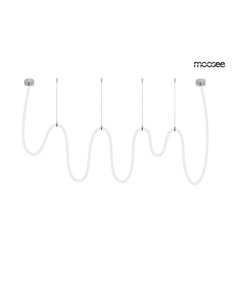 Designer pendant lamps - MOOSEE LASSO 800 Smart silver pendant lamp (MSE15011004951) - product kolory-swiatla.pl 6