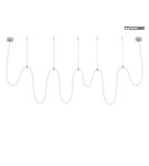 Designer pendant lamps - MOOSEE LASSO 1000 Smart silver pendant lamp (MSE15011004961) - product 5