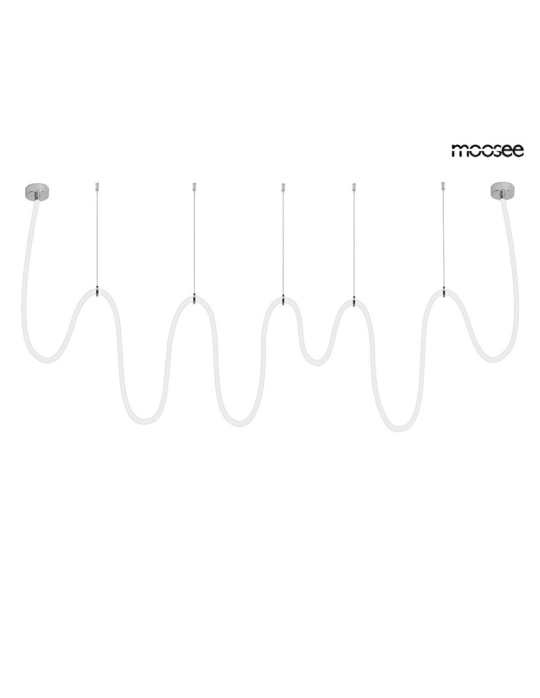 Designer pendant lamps - MOOSEE LASSO 1000 Smart silver pendant lamp (MSE15011004961) - product kolory-swiatla.pl 5