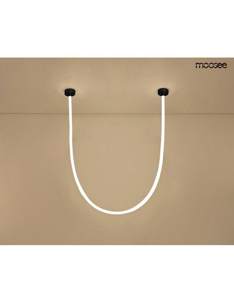 Designer pendant lamps - MOOSEE LASSO 400 Smart pendant lamp black (MSE15011004422) - product kolory-swiatla.pl 6