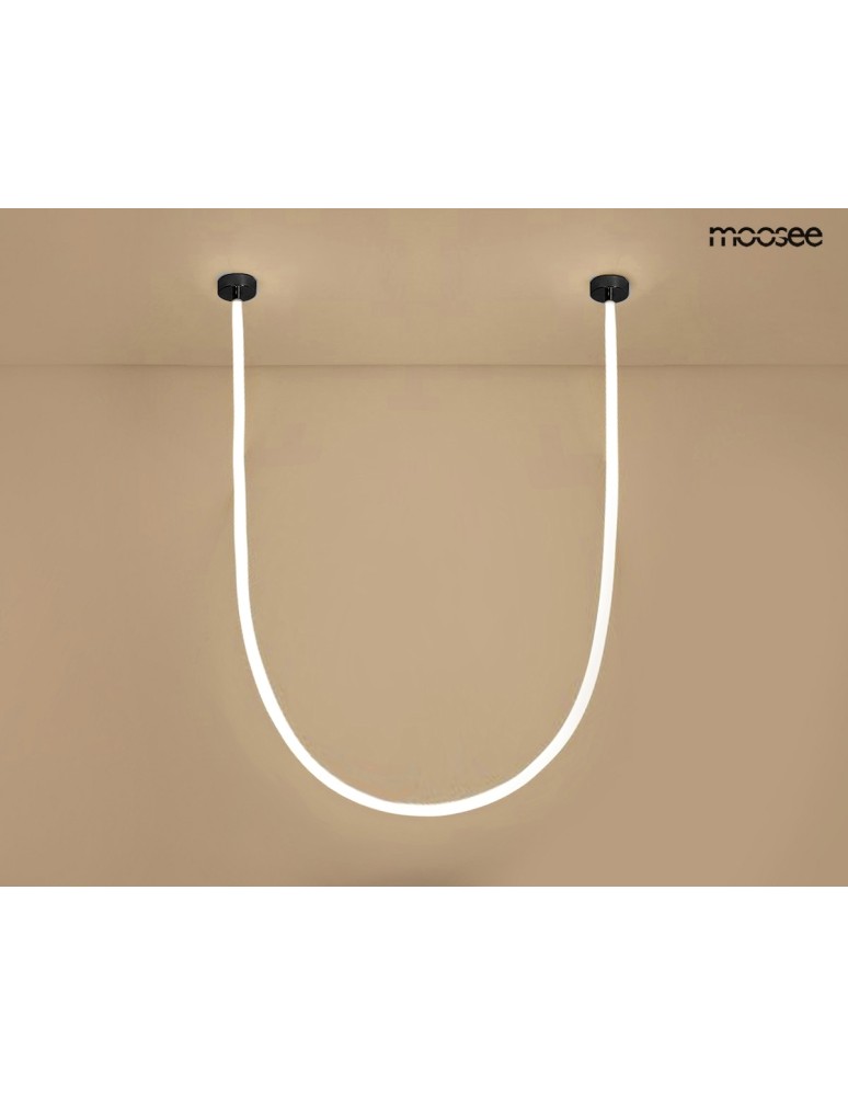 Designer pendant lamps - MOOSEE LASSO 600 Smart pendant lamp black (MSE15011004942) - product kolory-swiatla.pl 5