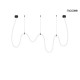 MOOSEE lampa wisząca LASSO 600 Smart czarna (MSE15011004942)
