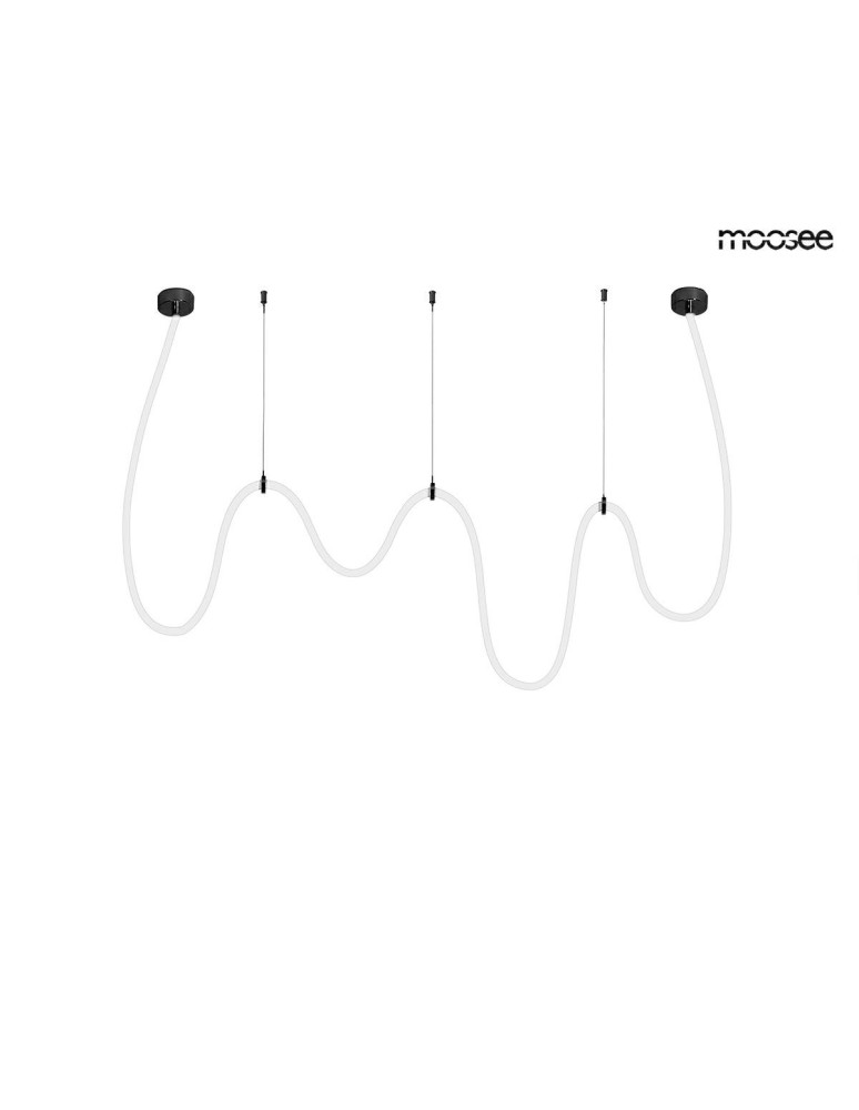 Designer pendant lamps - MOOSEE LASSO 600 Smart pendant lamp black (MSE15011004942) - product kolory-swiatla.pl 6