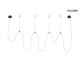 MOOSEE lampa wisząca LASSO 800 Smart czarna (MSE15011004952)