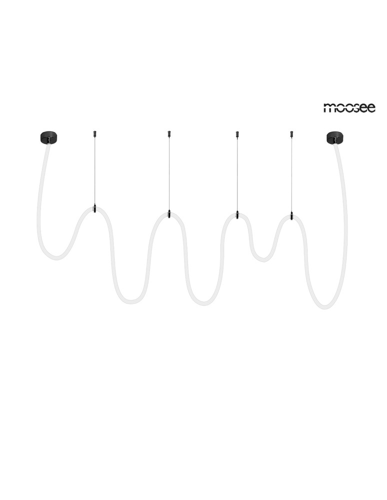 Designer pendant lamps - MOOSEE LASSO 800 Smart pendant lamp black (MSE15011004952) - product kolory-swiatla.pl 5