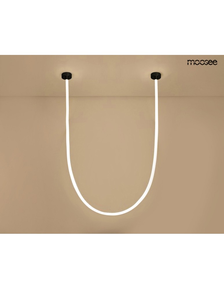 Designer pendant lamps - MOOSEE LASSO 500 Smart pendant lamp black (MSE15011004432) - product kolory-swiatla.pl 5